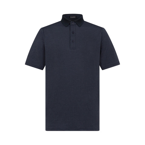 Asher Golf Herringbone Polo