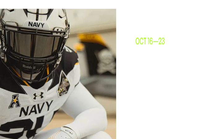 Oct 16-23: Navy Football Flyaway Sweepstakes