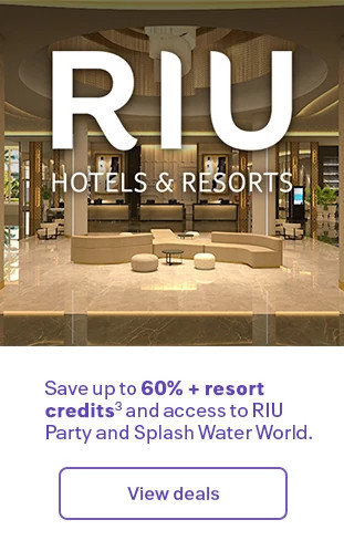 Riu Hotels & Resorts: Save up to 60% + resort credits (3) and access to Riu Party and Splash Water World. View deals.