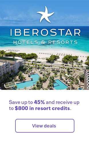 Iberostar Hotels & Resorts. Save up to 45% and receive up to $800 in resort credits. View deals.