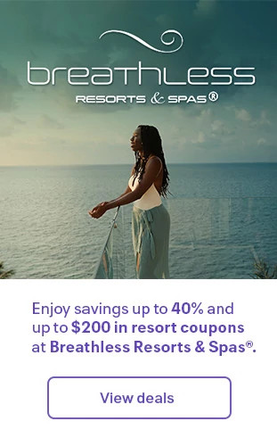 Enjoy savings up to 40% and up to $200 in resort coupons at Breathless Resorts & Spas®. View deals.