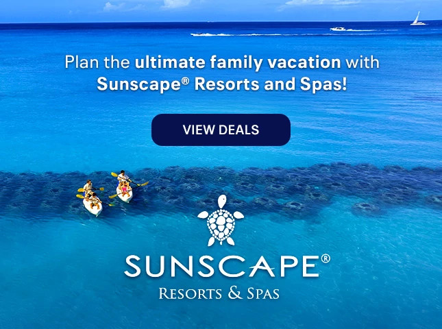 Plan the ultimate family vacation with Sunscape® Resorts and Spas! View deals.