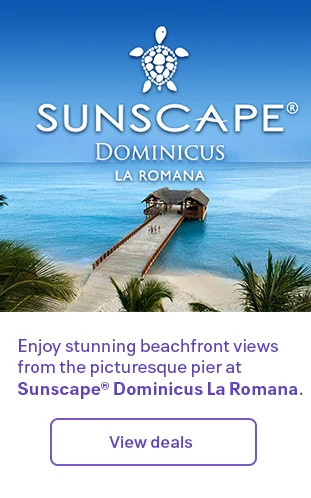 Enjoy stunning beachfront views from the picturesque pier at Sunscape® Dominicus La Romana. View deals.