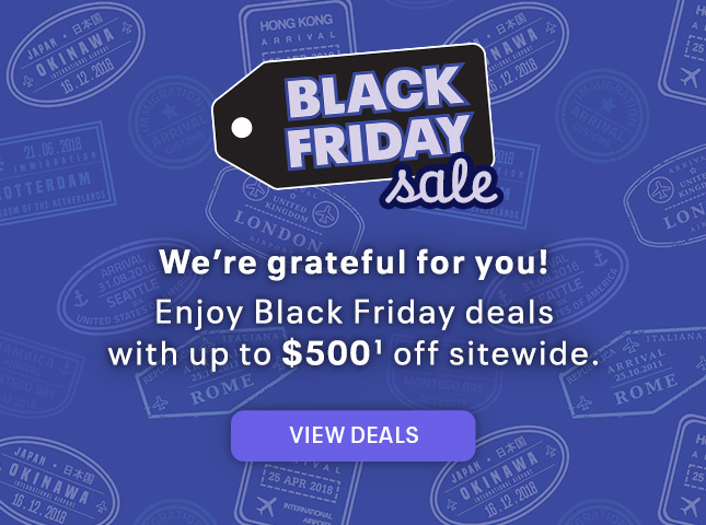We’re grateful for you! Enjoy Black Friday deals with up to $500(1) off sitewide. View deals.