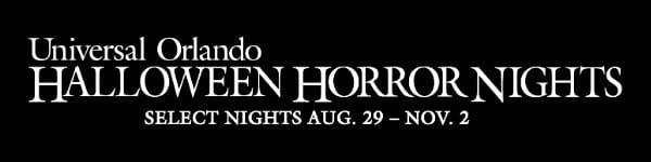 UOR HHN Select Nights Aug. 29 - Nov. 2 banner