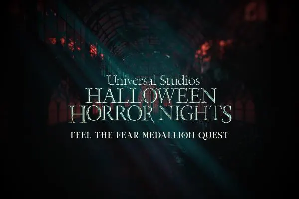 Universal Studios Halloween Horror Nights Feel the Fear Medallion Quest