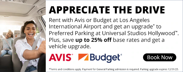 A rental car promotion to save 25% off base rates at Avis and Budget.