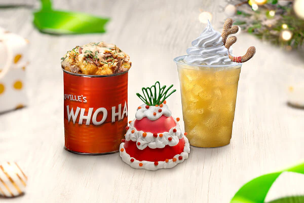 A festive feast of Who-Hash, Who Pudding and Reindeer in Training, fit for a Who.