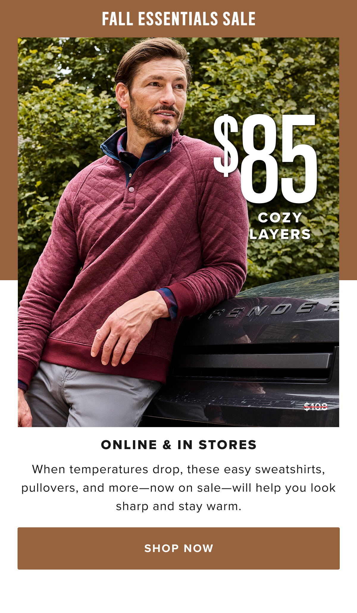 $85 Cozy Layers