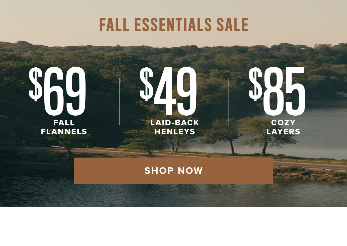Shop $69 Fall Flannels, $49 Laid-Back Henleys, and $85 Cozy Layers