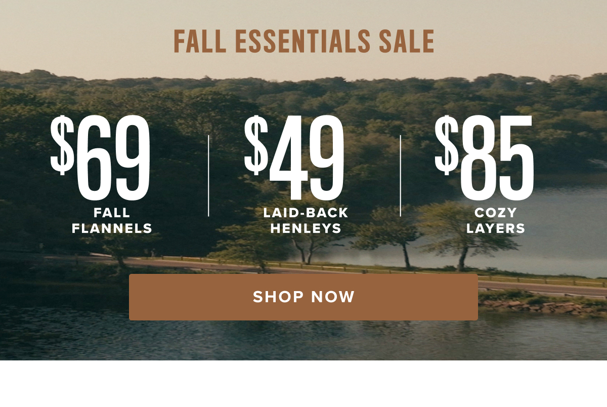 Shop $69 Fall Flannels, $49 Laid-Back Henleys, and $85 Cozy Layers
