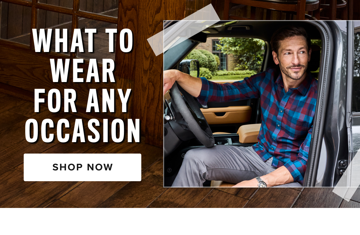 Our occasion collection is designed to elevate your look for every special moment. Whether you're dressing up for big events, heading for a night out, gearing up for a weekend getaway, or dressing for success in the office, we’ve got the perfect styles for you. Whether you're looking for UNTUCKit shirts, flannel shirts, or mens sportcoats, our occasion collection has something to suit every event. Explore our range and find the perfect look for your next celebration or business meeting.