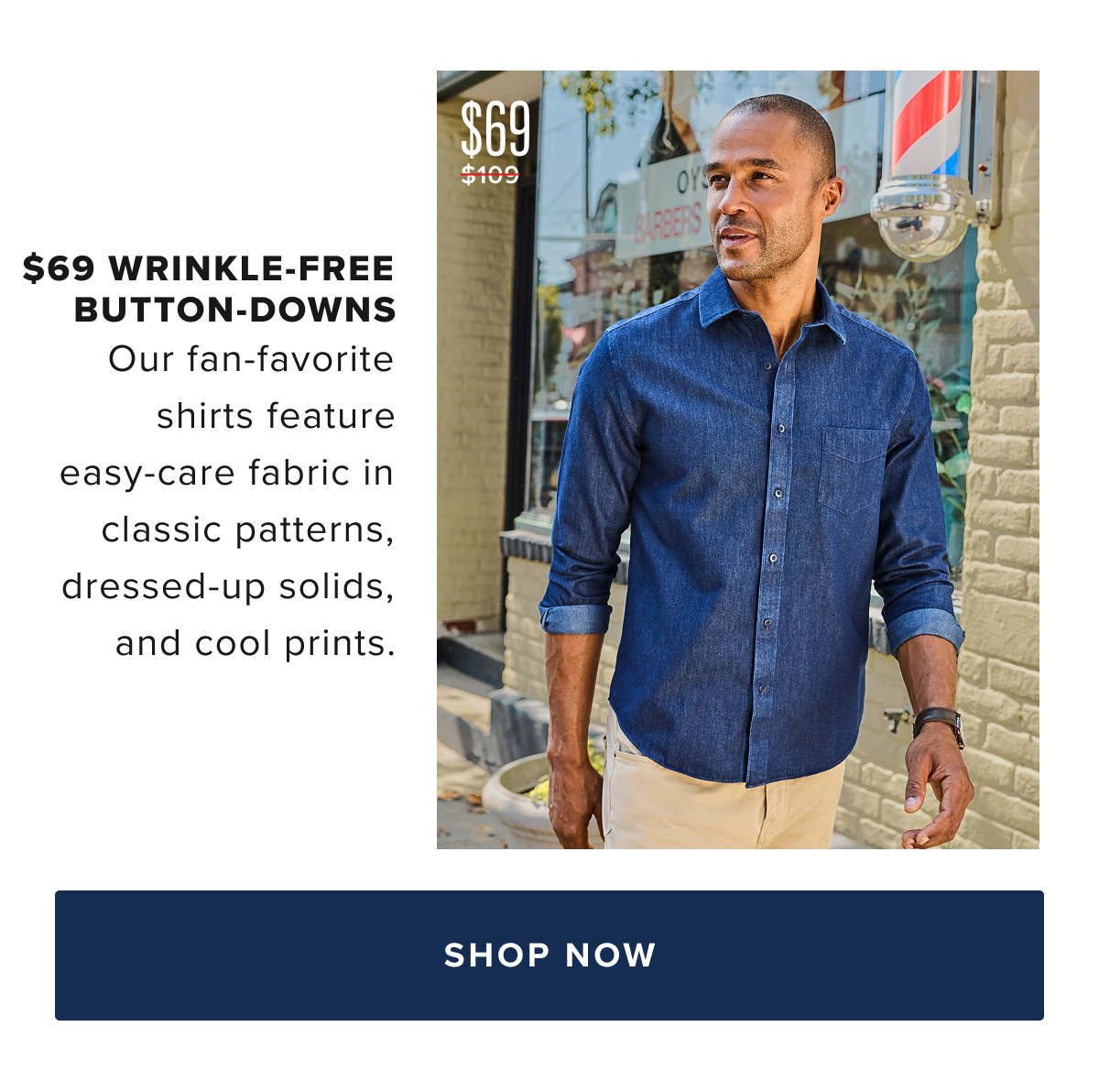 The UNTUCKit Wrinkle-Free shirts are not just easy to care for—they’re designed to keep you looking fresh and put-together, no matter where the day takes you. With our wrinkle-free technology, these shirts stay smooth, even after long hours of wear or packing in your suitcase. Our collection offers both timeless and contemporary designs, with a variety of colors and patterns to suit your personal style. The UNTUCKit Wrinkle-Free shirts are not just easy to care for—they’re designed to keep you looking fresh and put-together, no matter where the day takes you. With our wrinkle-free technology, these shirts stay smooth, even after long hours of wear or packing in your suitcase. Our collection offers both timeless and contemporary designs, with a variety of colors and patterns to suit your personal style.