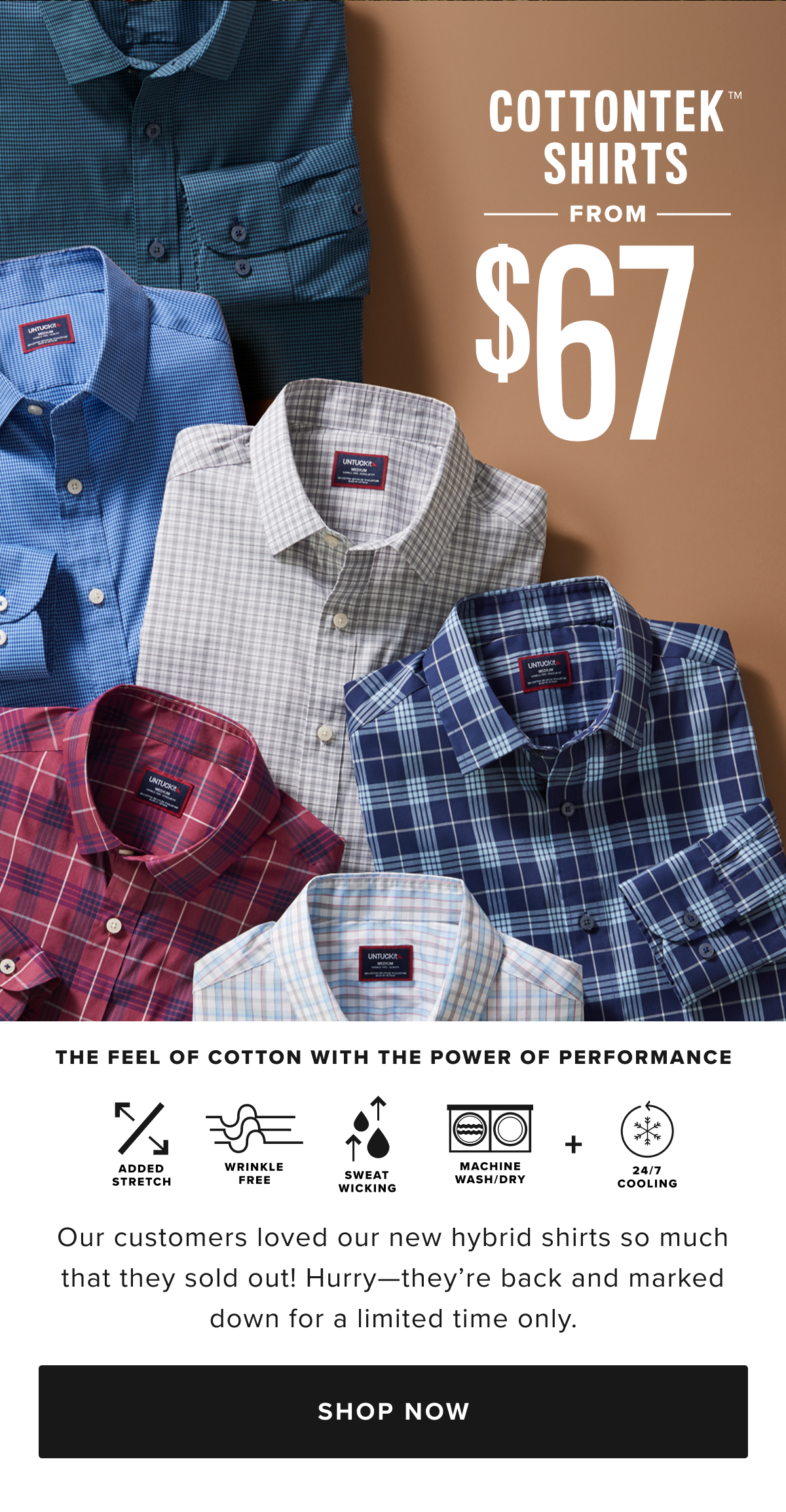 Cottontek Shirts From $67