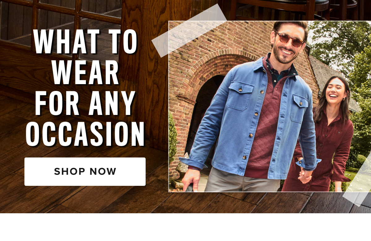 Our occasion collection is designed to elevate your look for every special moment. Whether you're dressing up for big events, heading for a night out, gearing up for a weekend getaway, or dressing for success in the office, we’ve got the perfect styles for you.