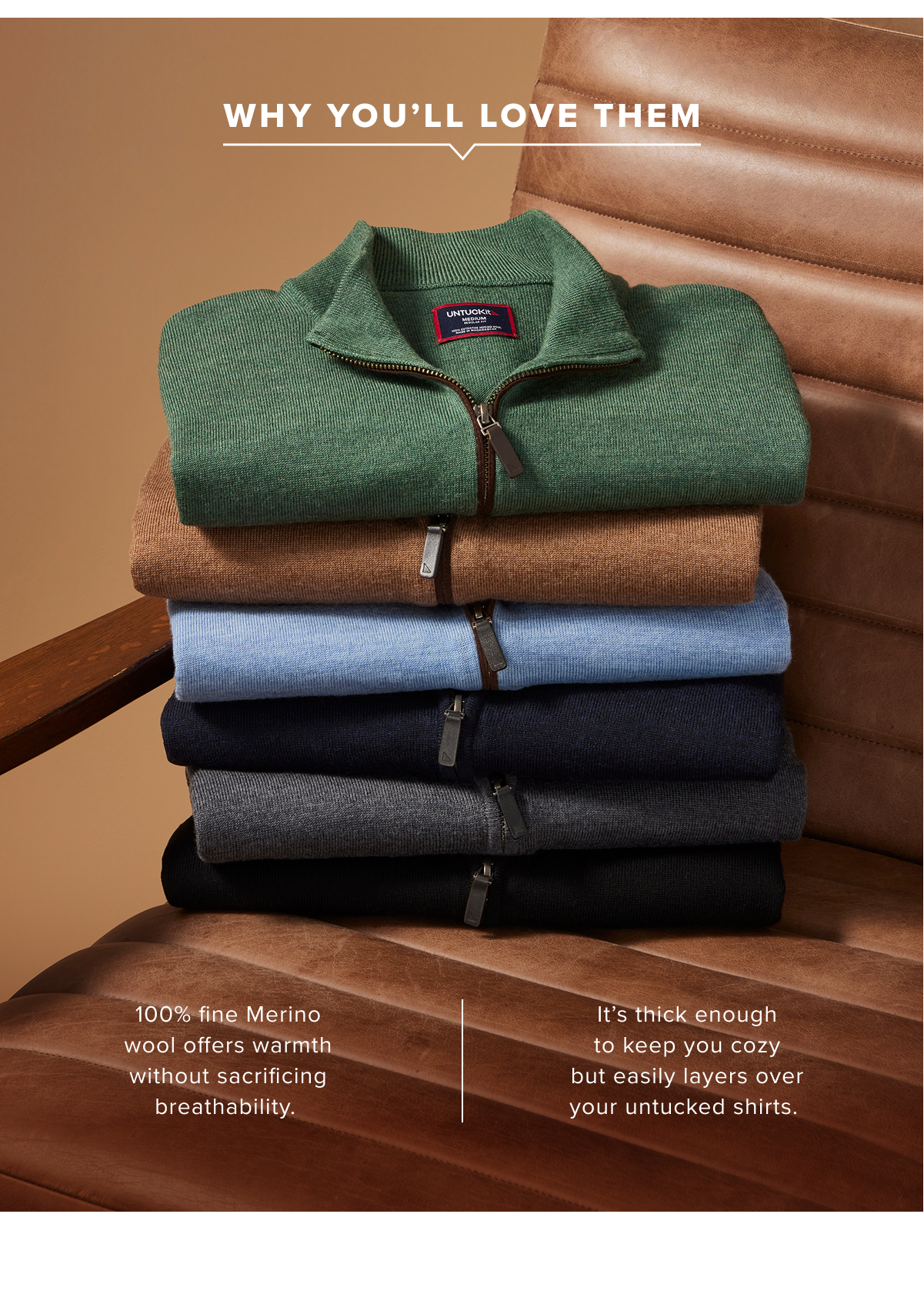100% Fine Merino Wool offers warmth without sacrificing breathability. 100% Fine Merino Wool offers warmth without sacrificing breathability.