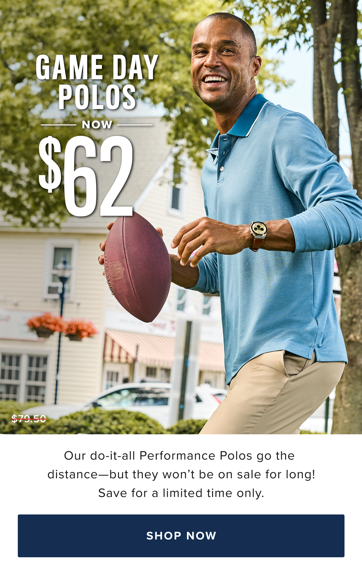 Game Day Polos Now $62