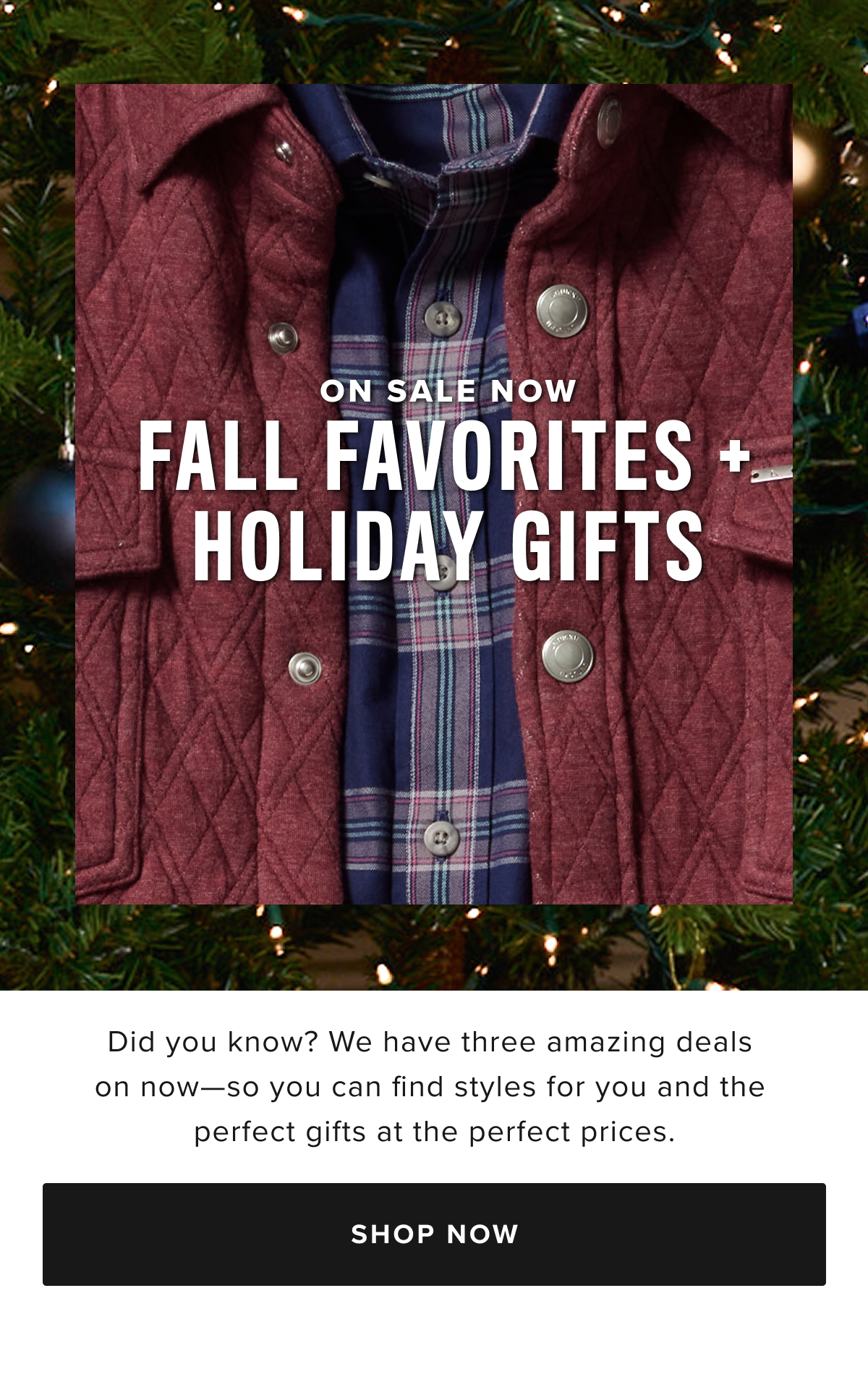 On Sale Now Fall Favorites + Holiday Gifts