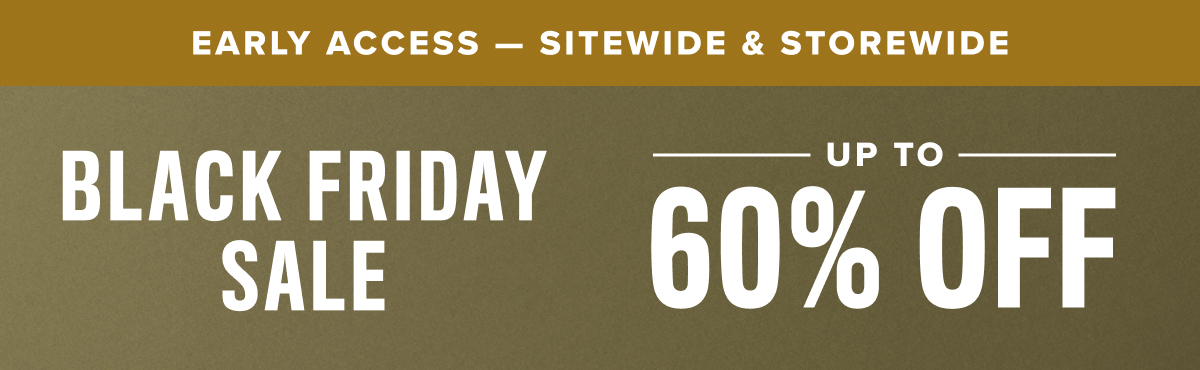 Black Friday Sale: Up to 60% Off