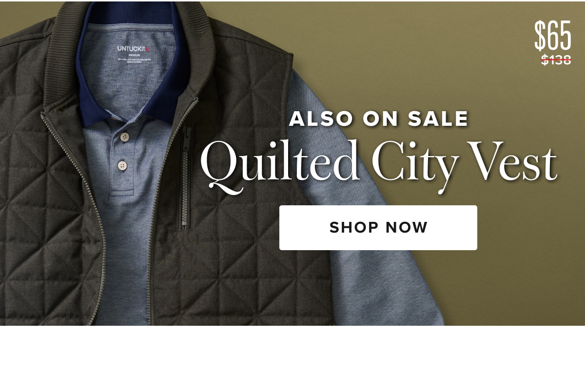 Also On Sale Quilted City Vest