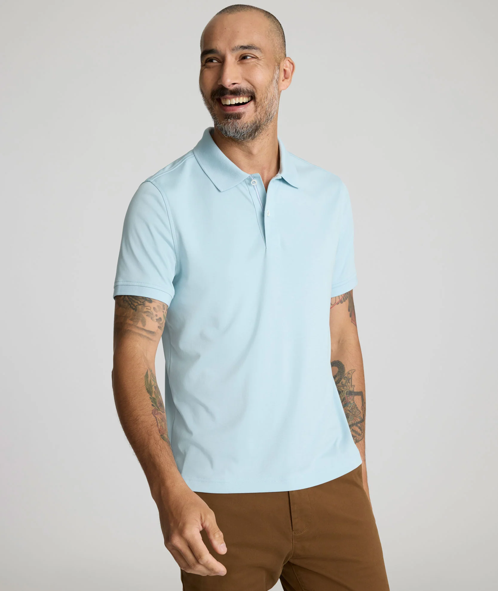 Image of Wrinkle-Free Damaschino Polo