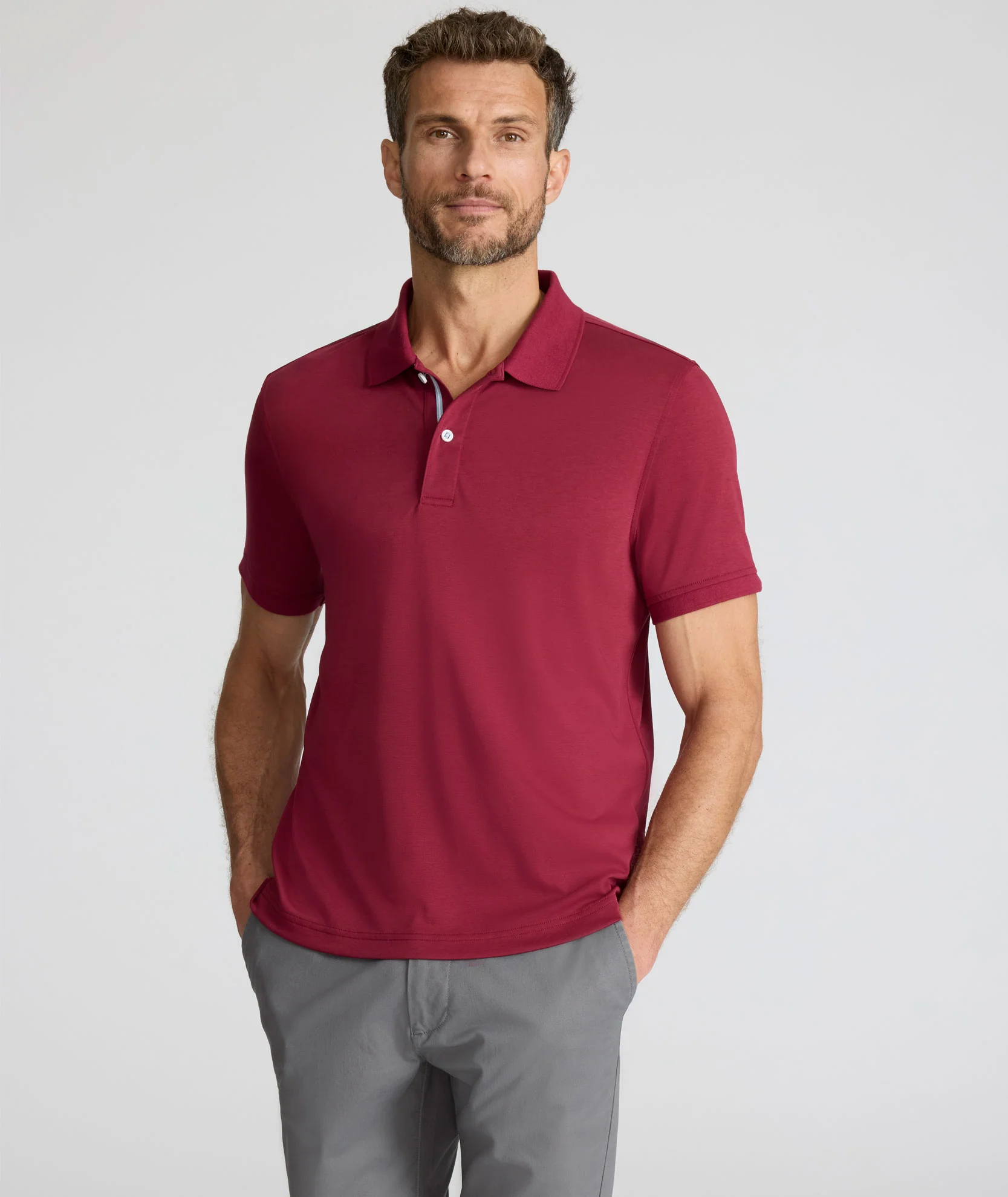 Image of Wrinkle-Free Damaschino Polo