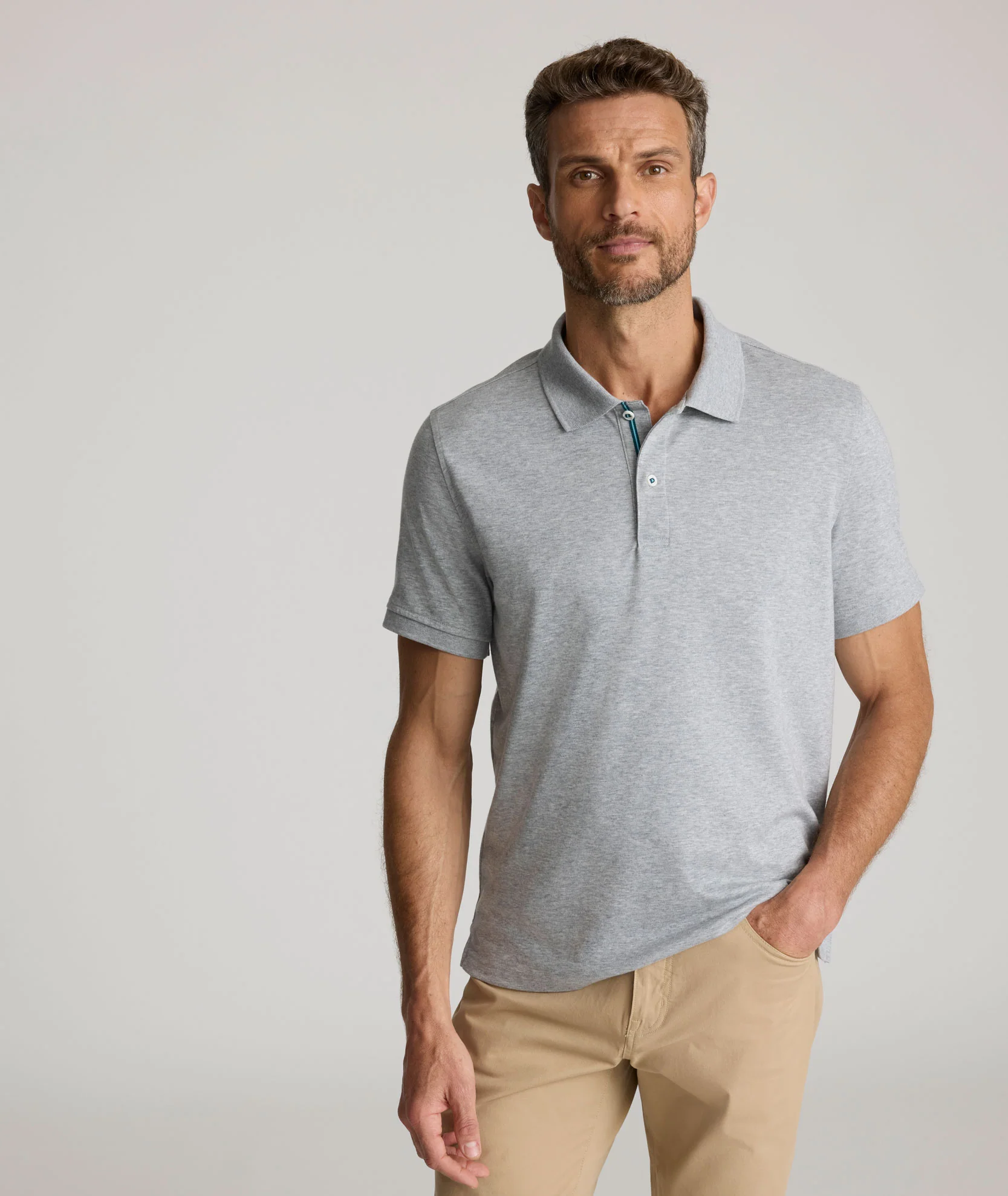 Image of Wrinkle-Free Damaschino Polo