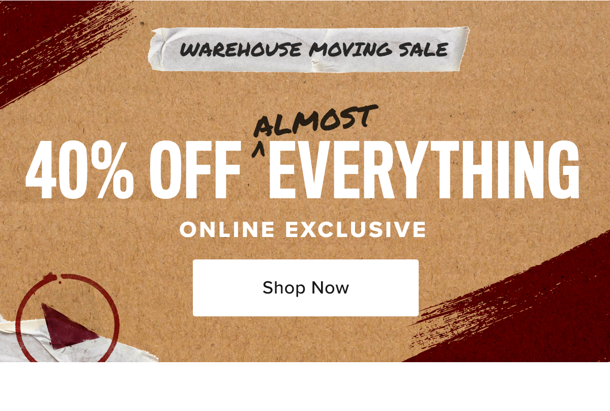 40% off almost everything 40% off almost everything