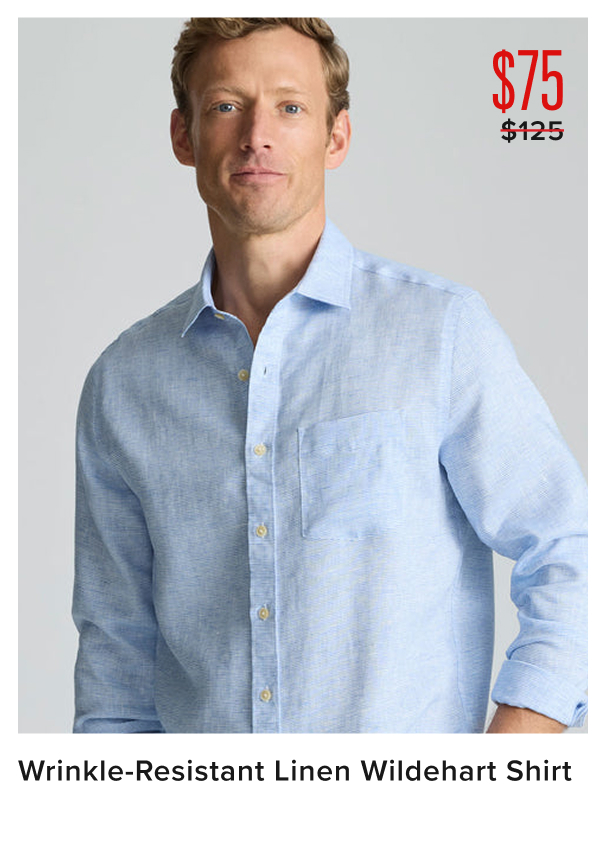 $75 Wrinkle-Resistant Linen Wildehart Shirt