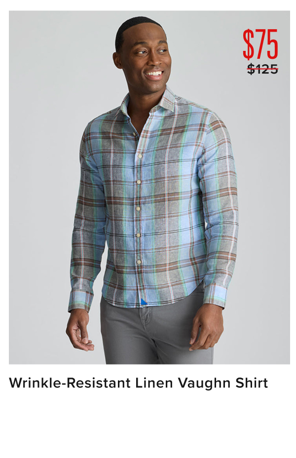 $75 Wrinkle-Resistant Linen Vaughn Shirt