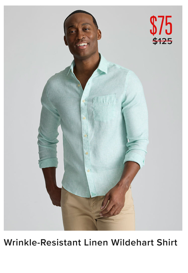 $75 Wrinkle-Resistant Linen Wildhart Shirt