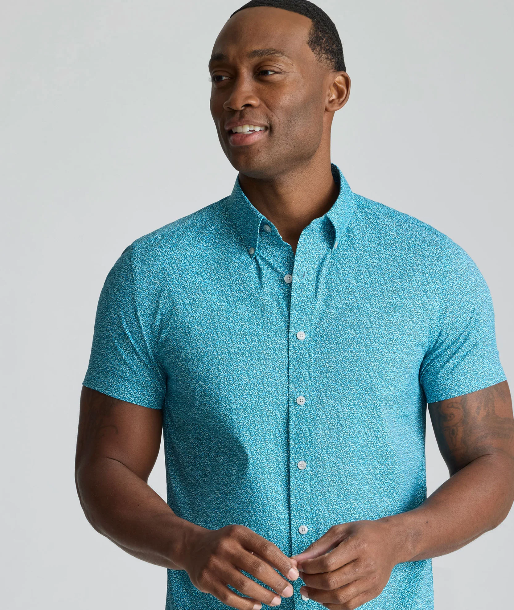 Image of Performance Short-Sleeve Halloway Shirt