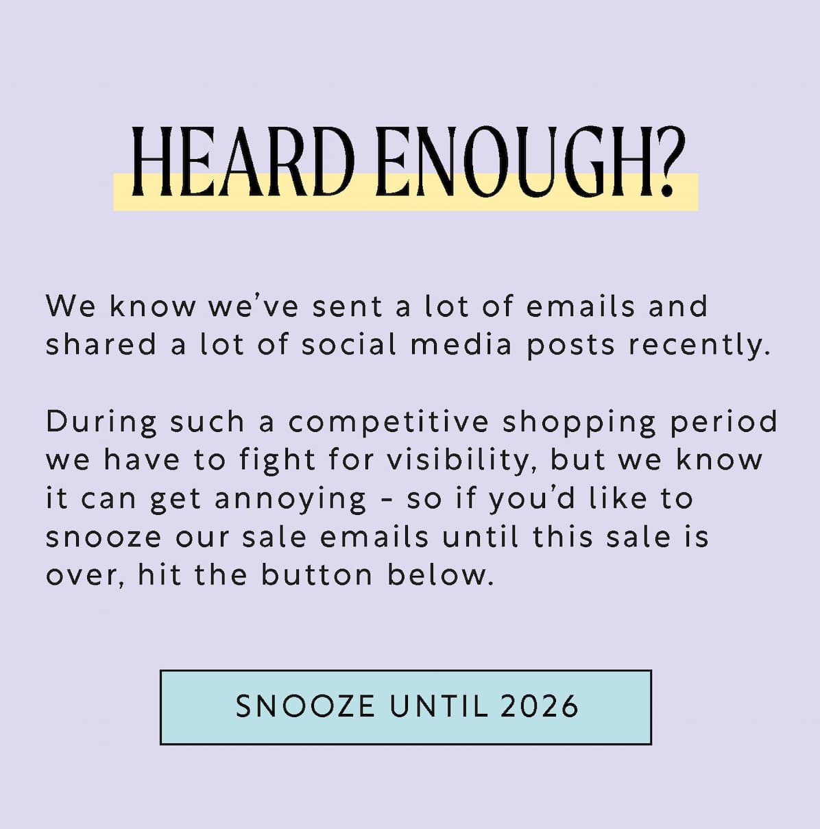 snooze-sale-email