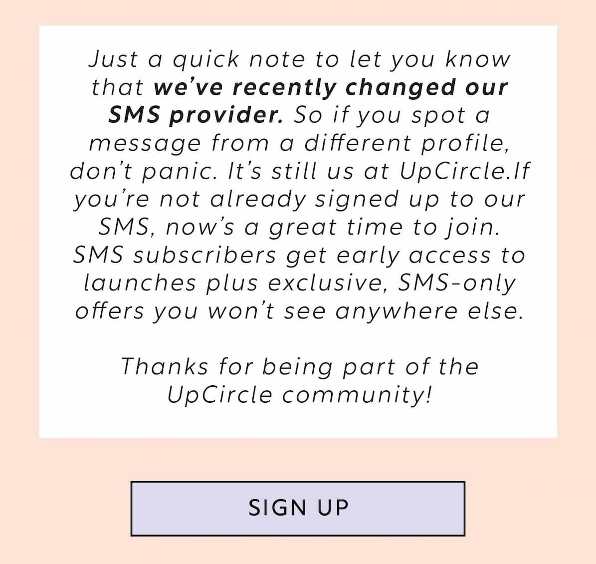 new sms number. Sign up to our sms list