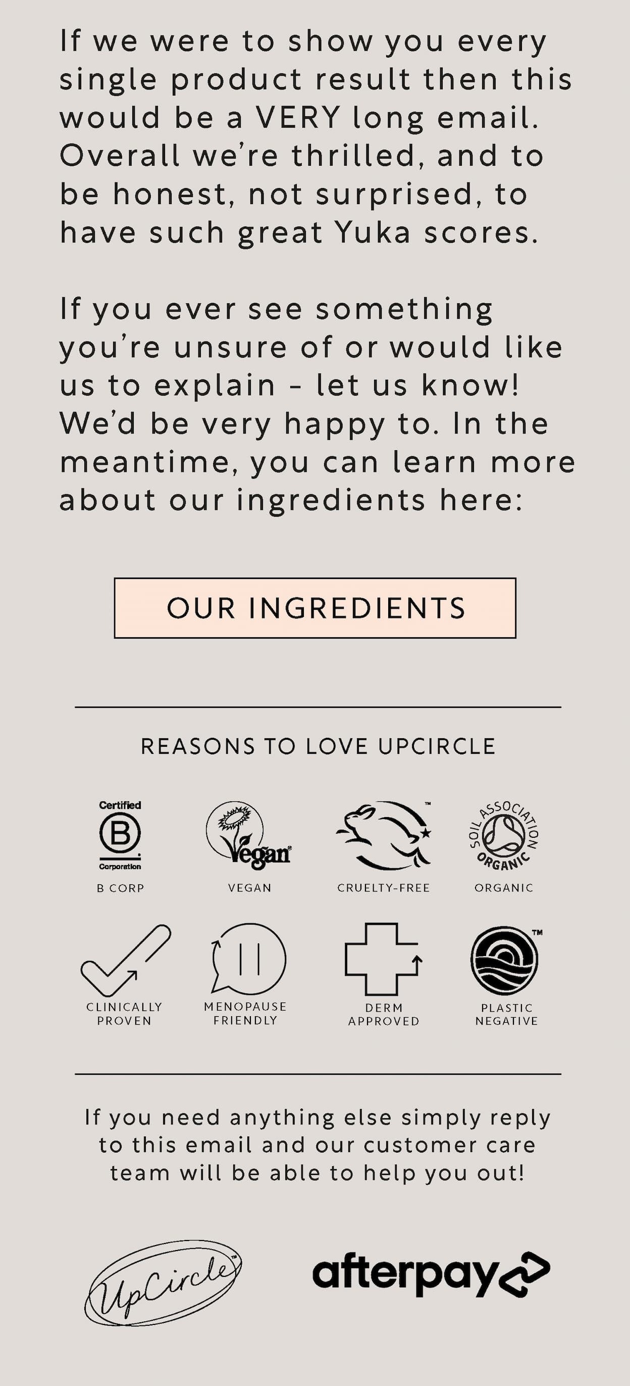 Our upcycled ingredients