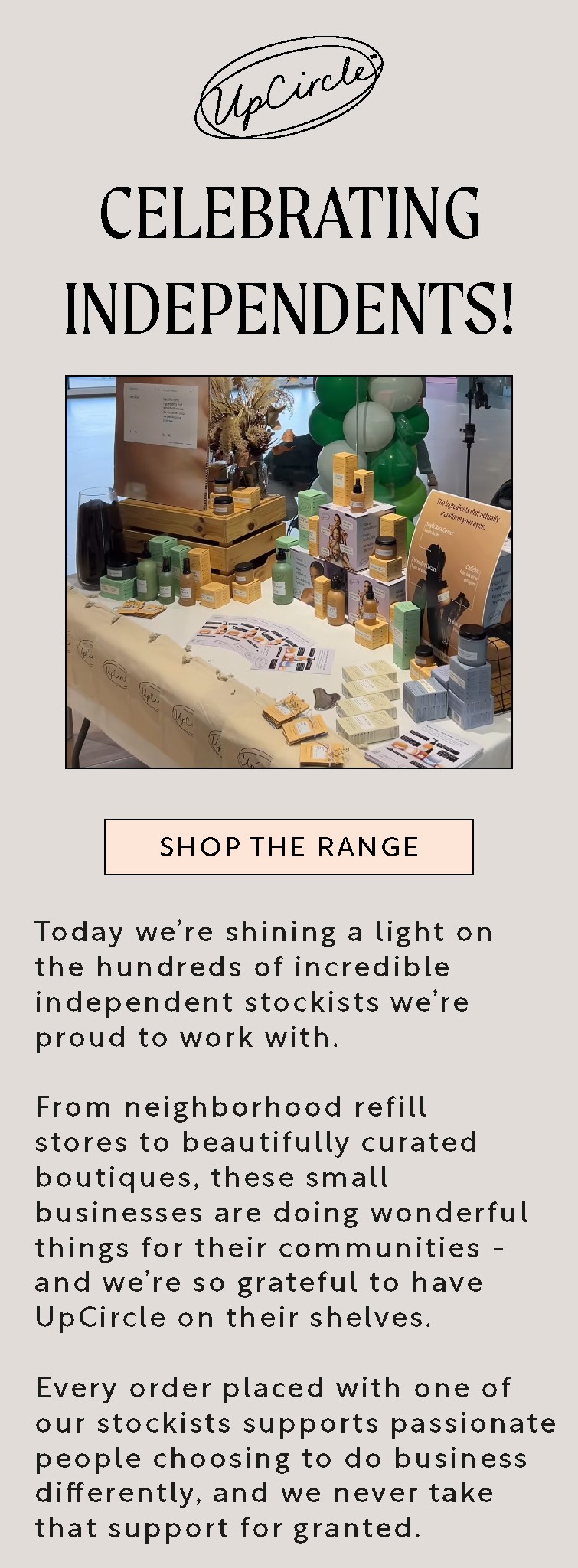 Celebrating our wonderful independent stockists - shop now!