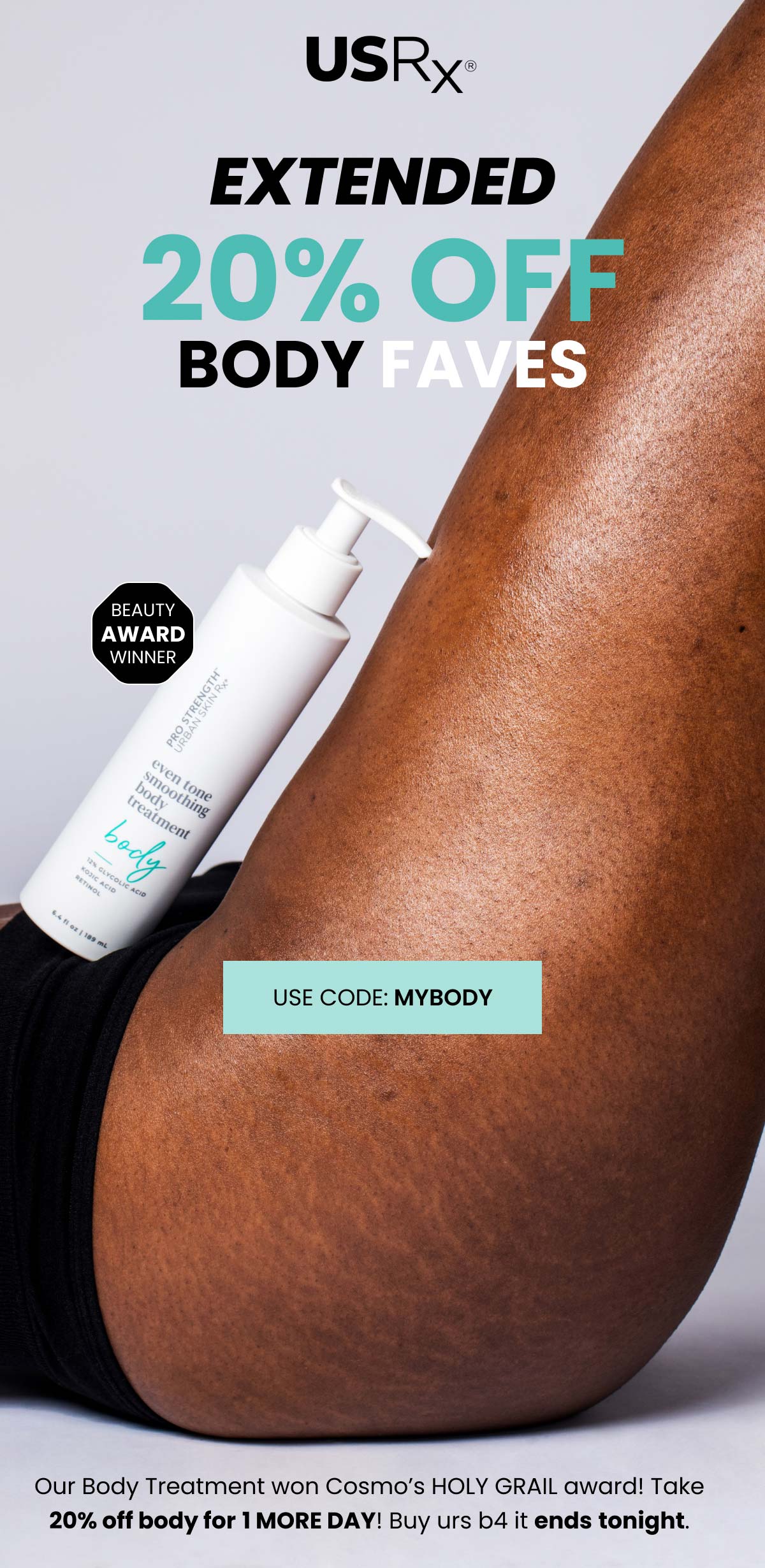 20% BODY IS EXTENDED USE CODE: MYCODY