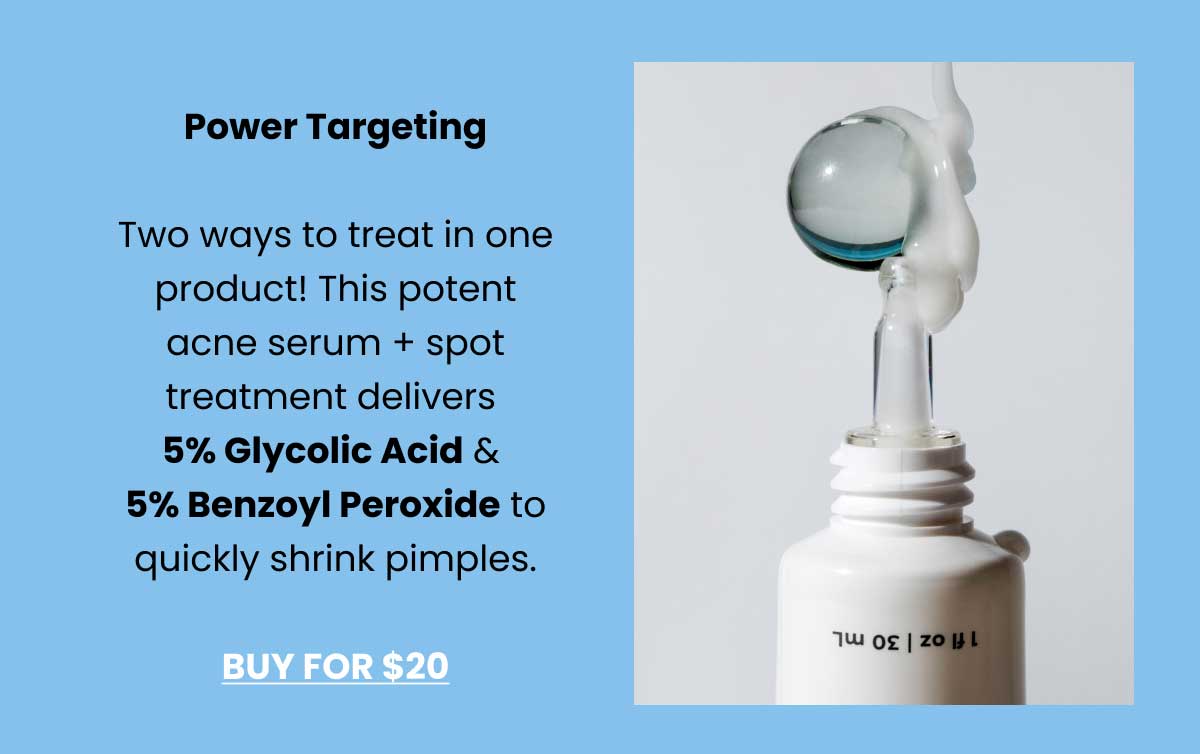 Clear Complexion Acne Serum + Spot Treatment