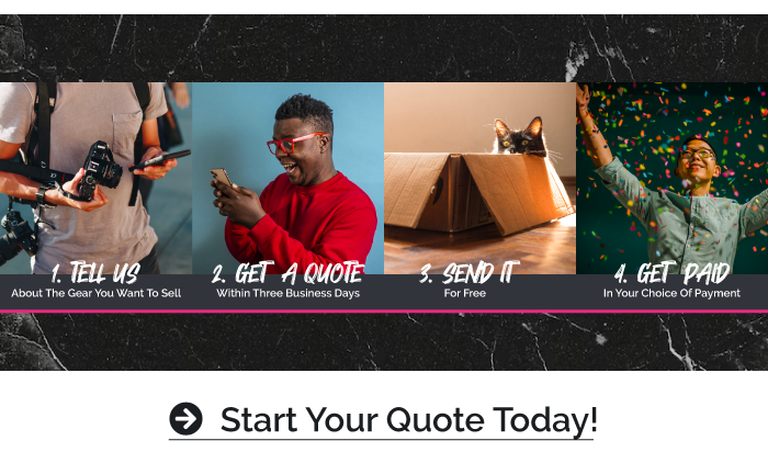 Old Camera Gear Gathering Dust? Start Your Quote Today!