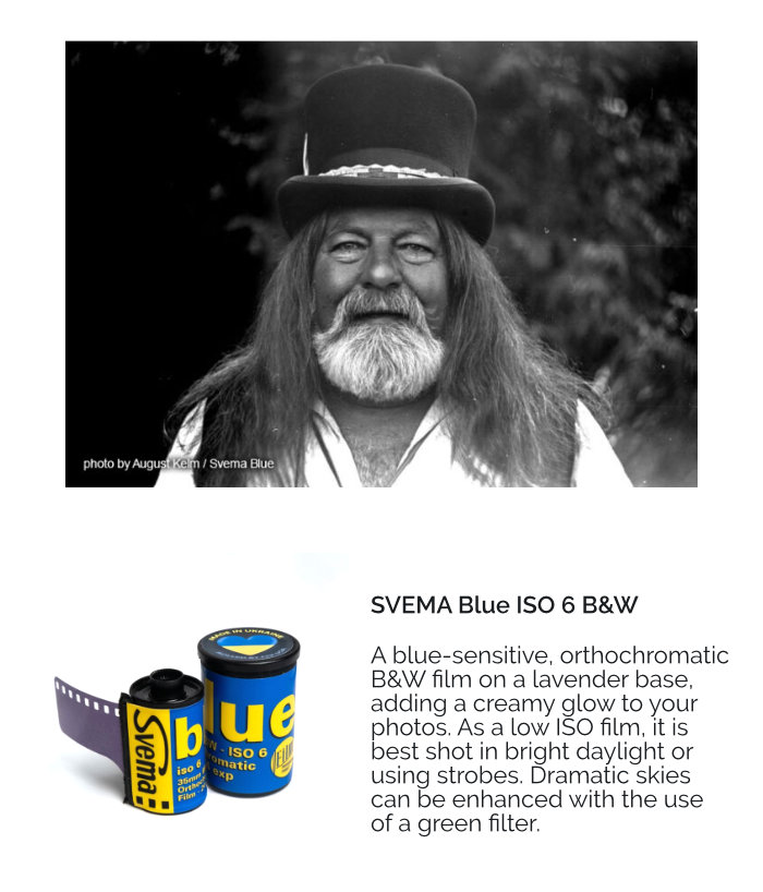 Svema Black & White ISO 6 Film