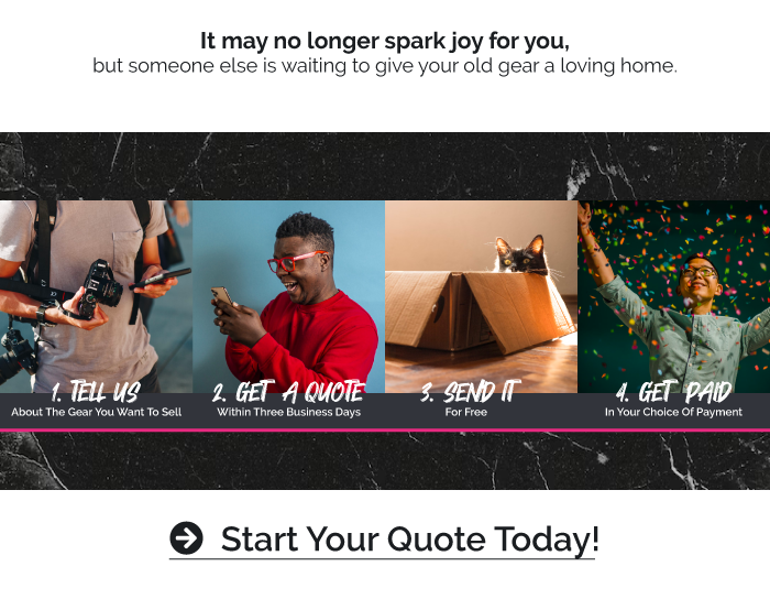 Old Camera Gear Gathering Dust? Start Your Quote Today!