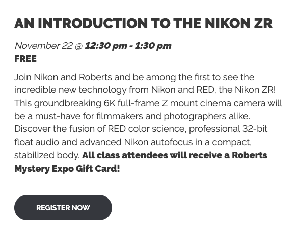 An Introduction to the Nikon ZR