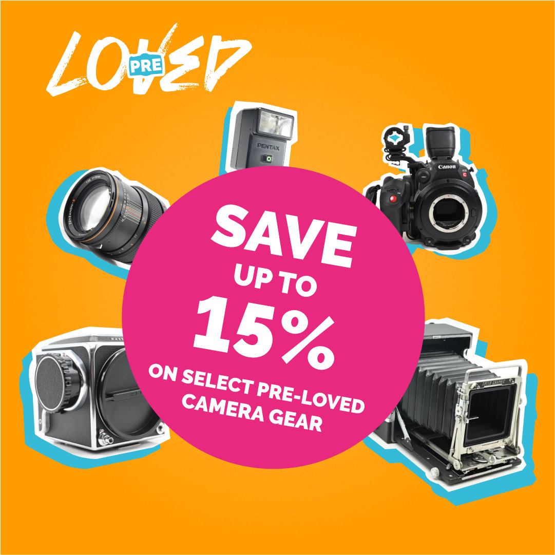 SAVE UP TO 15% ON SELECT PRE-LOVED CAMERA GEAR!