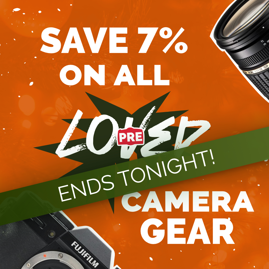 Save 7% on All Pre-Loved Camera Gear
