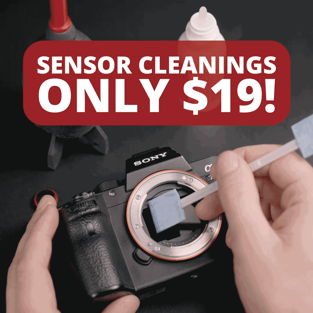 FREE Sensor Cleanings on Mirrorless Cameras! A $50 value!