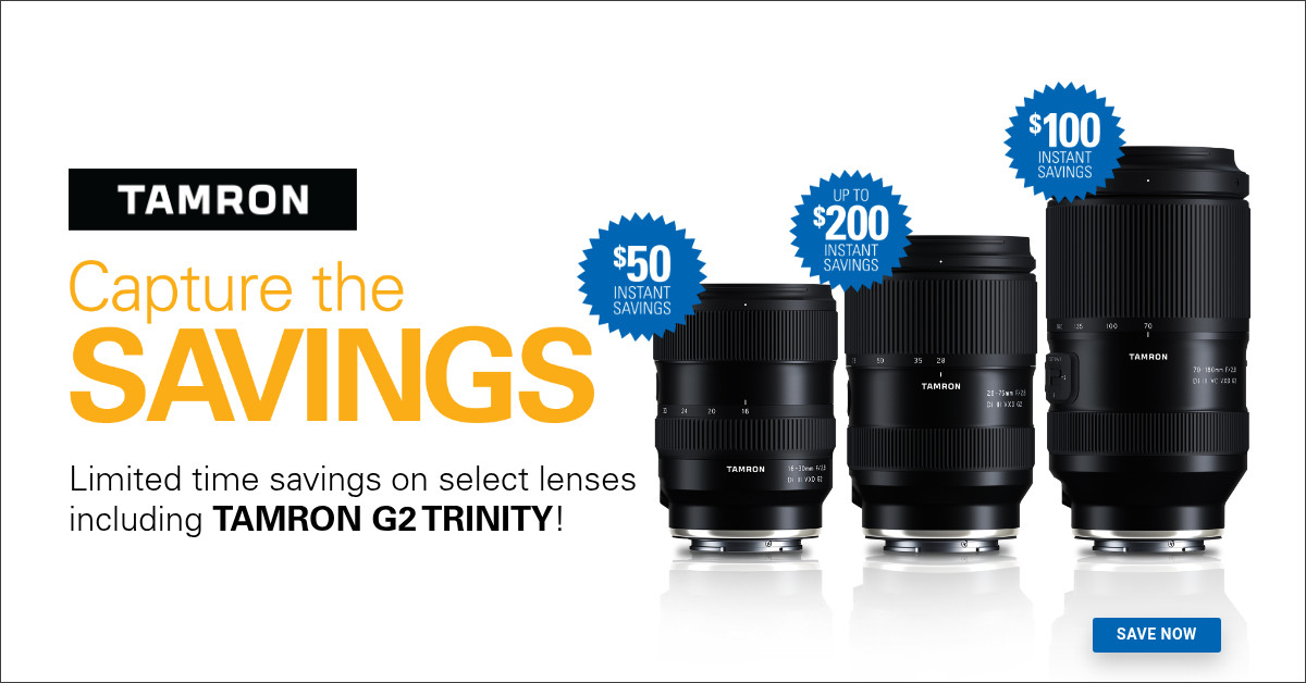 Capture these Tamron Savings