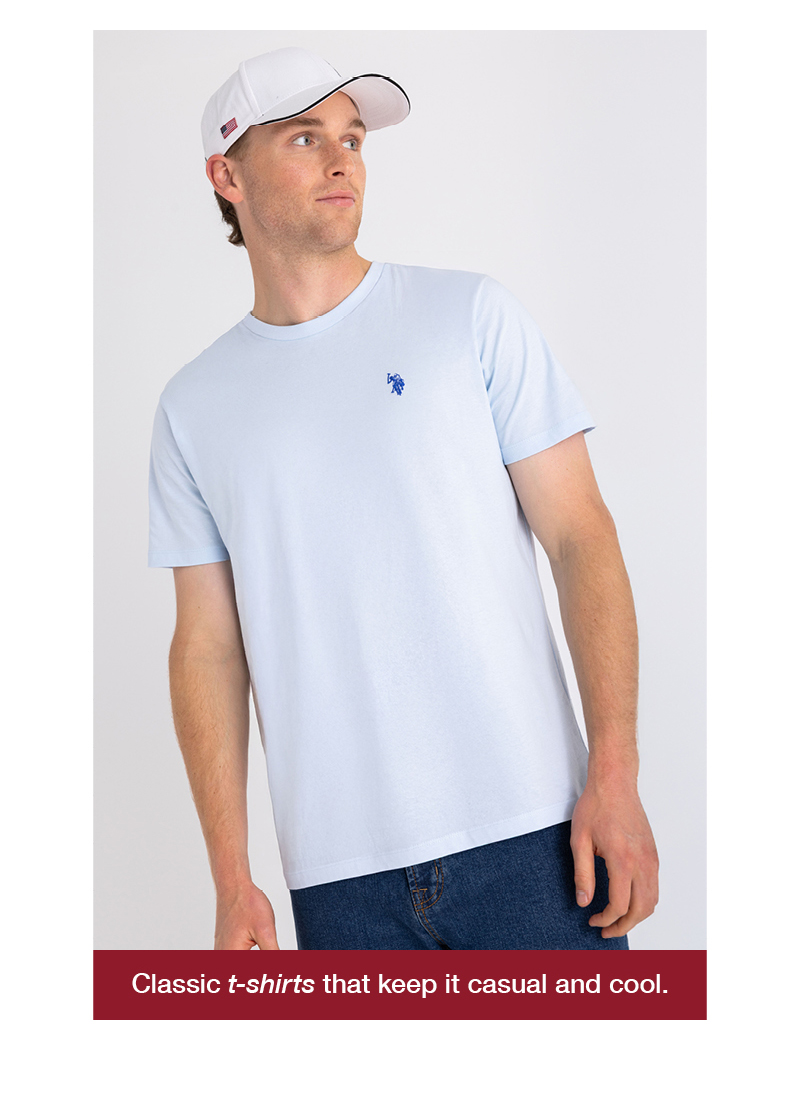 Classic t-shirts that keep it casual and cool.