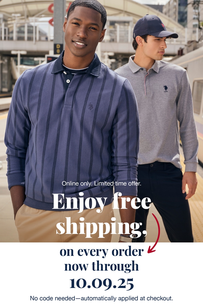 Online only. Limited time offer. Enjoy free shipping, on every order now through 10.09.25 No code needed—automatically applied at checkout.