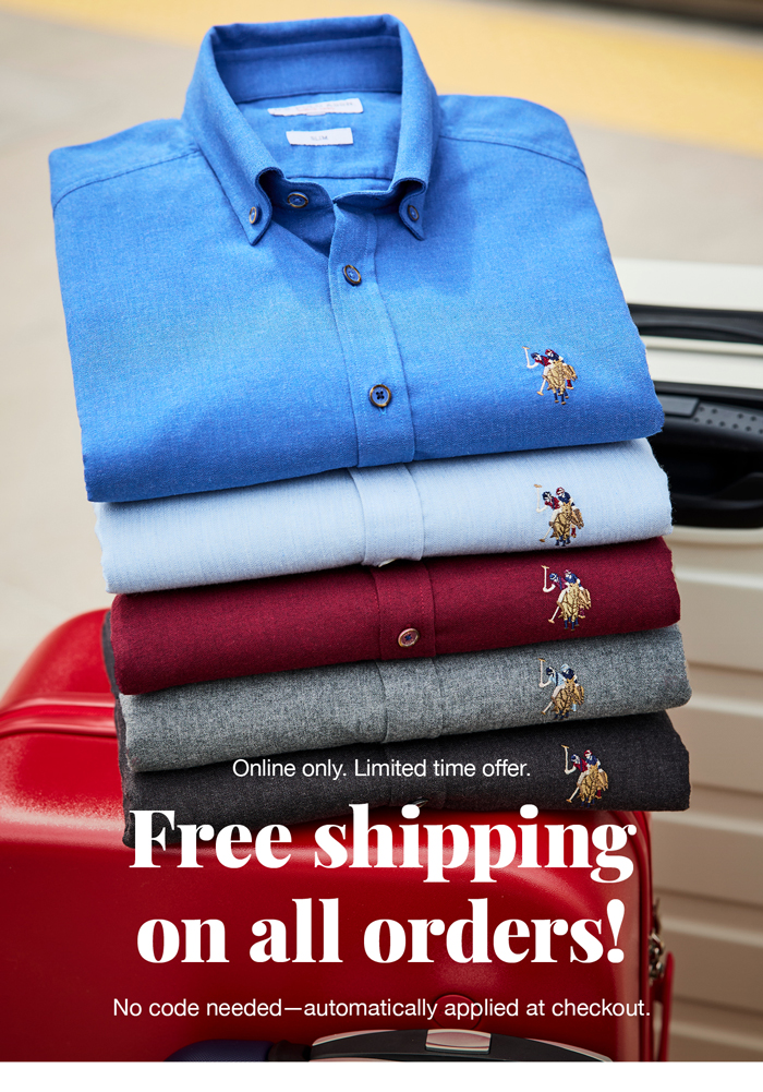 Online only. Limited time offer. Free shipping on all orders! No code needed—automatically applied at checkout.