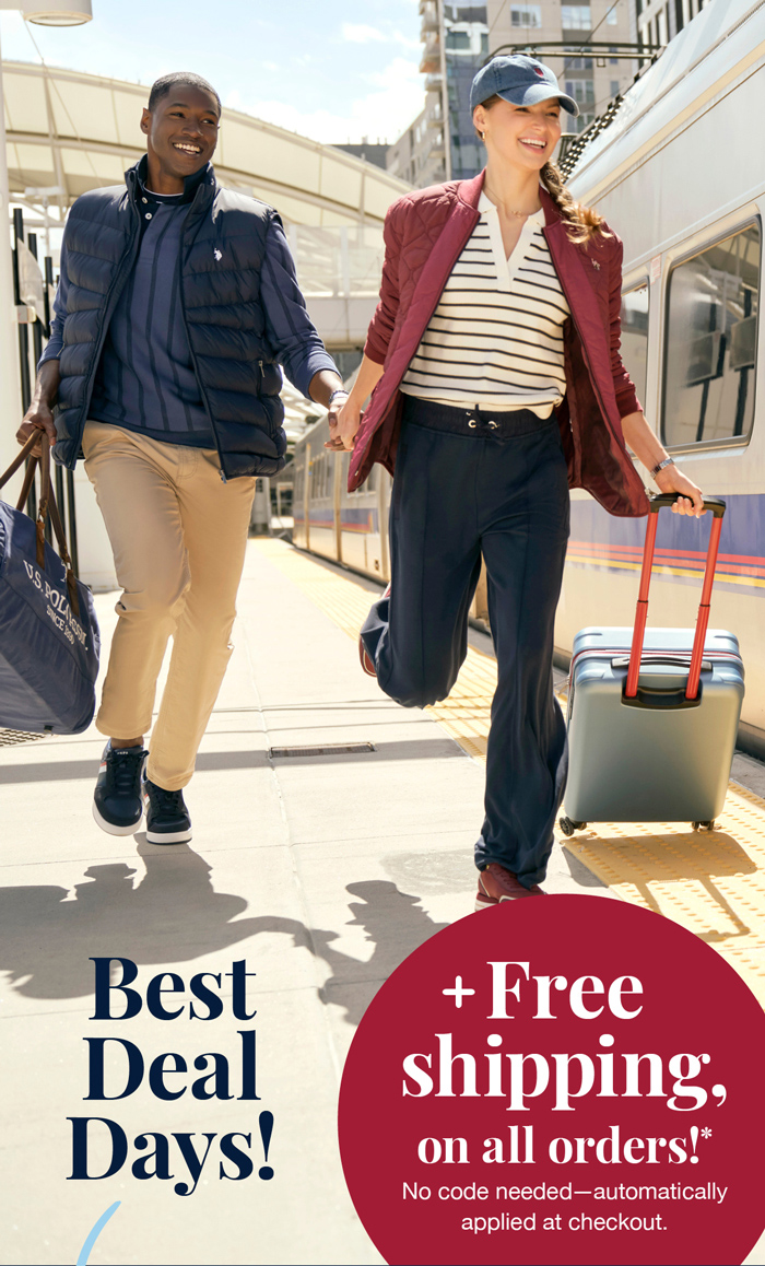 Best deal days! Plus free shipping on all orders!* No code needed-automatically applied at checkout.